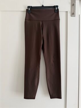 High-Waist Brown Leggings